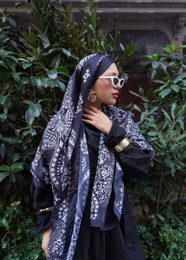 Havai Şal Serisi- 469-001- V-16 - Siyah