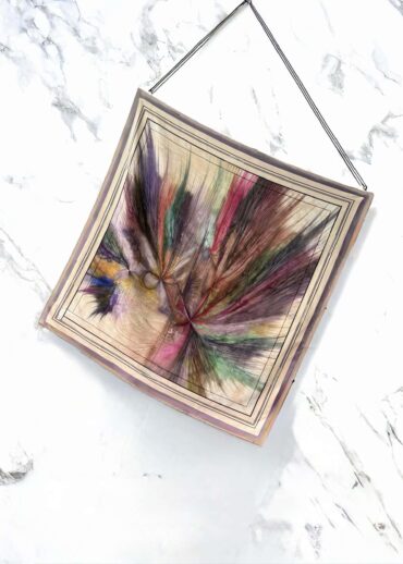 Mor Ebru Desen Pamuk Soft Eşarp