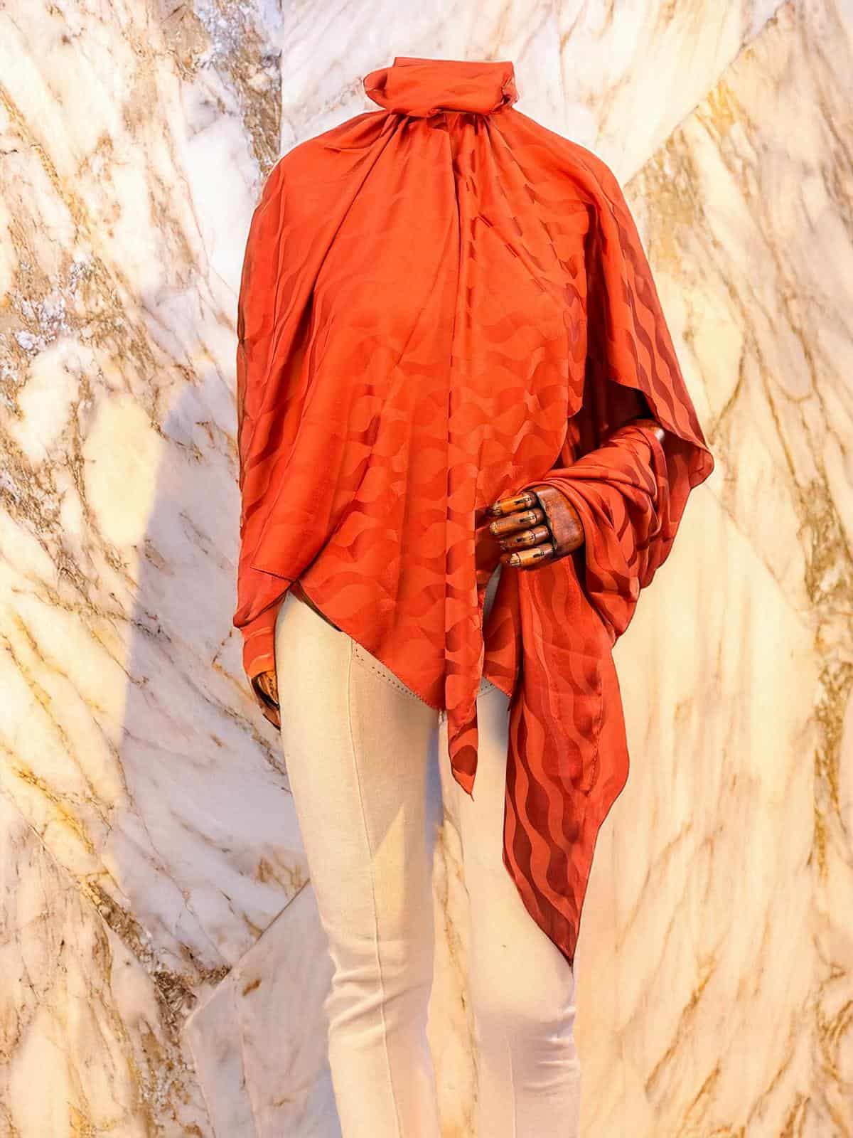 Kiremit Su Yolu Desen Jakar Şal