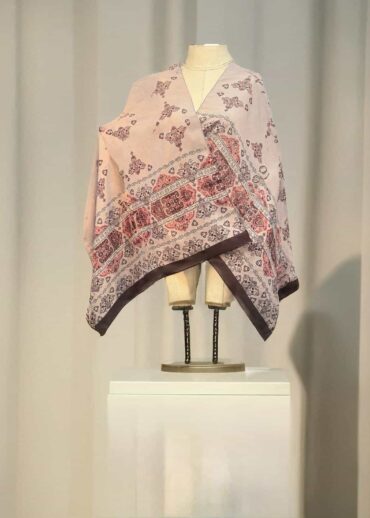 Pudra Zarif Desen Pamuk Şal