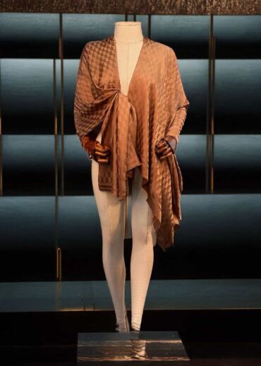 Çikolata Qoza Desen Jakar Şal