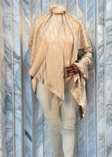 Çakıl Taşı Su Yolu Desen Jakar Şal