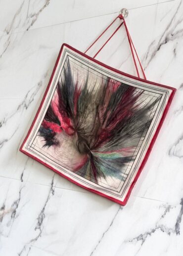 Mürdüm Ebru Desen Pamuk Soft Eşarp