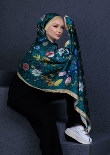 İthal Çifttaraflı vual ipek  23561 - sarı/zümrüt