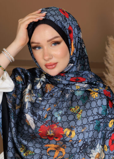 İthal Çifttaraflı vual ipek  23561 - siyah/gri