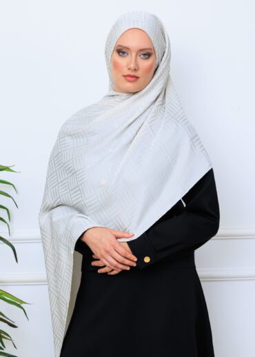 Kibrit Desen İpeksi Jakar Şal 44511 - Taş