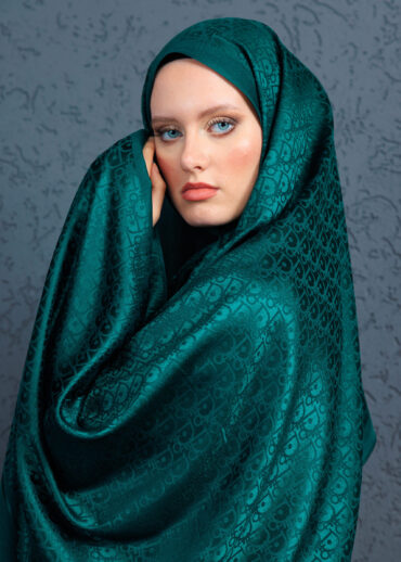 İthal Dior Kaşmir İpek Şal 49103 - Zümrüt