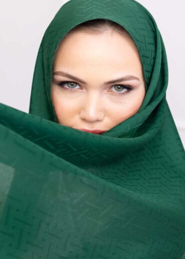 Zümrüt Nokta Desen Jakar Şal