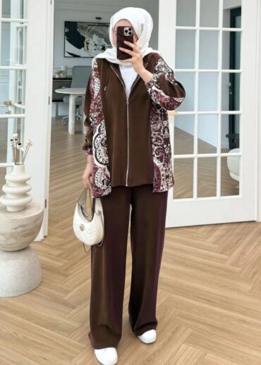 Premium Aspera  Oysho İkili Takım TK100250  - Kahve - 2 (40-42)