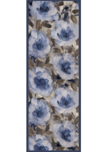 Nazende Desen Şal  469-020 - V-13 - Okyanus Mavi