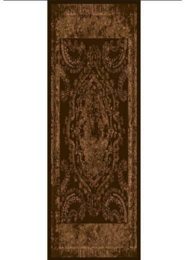 Derin Yansıma Desen Şal  469-017 - V-1 - Acı Kahve