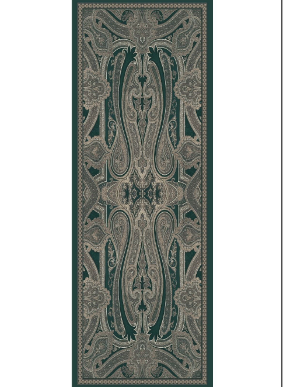 Rüya Tınısı Desen Şal 469-018 - V-4 - Koyu Zümrüt