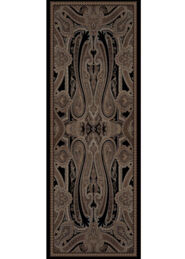 Rüya Tınısı Desen Şal  469-018 - V-6 - Bronz Siyah