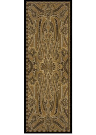 Rüya Tınısı Desen Şal  469-018 - V-11 - Gold Siyah