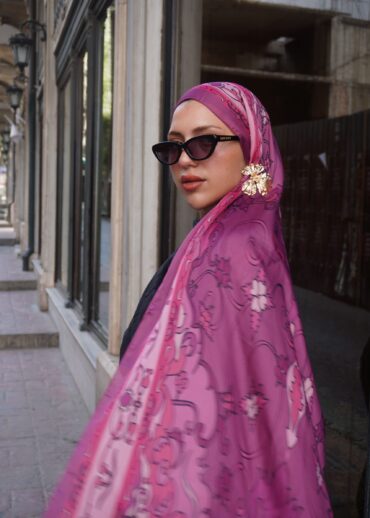 Zerefşan Şal Serisi- 469-003- V-13 - Vişne