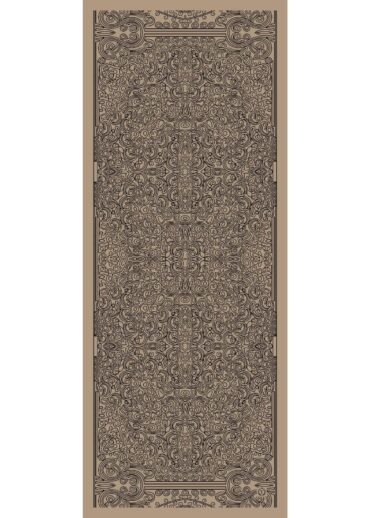 Vizon Ebruli Desen Pamuk İpek Şal