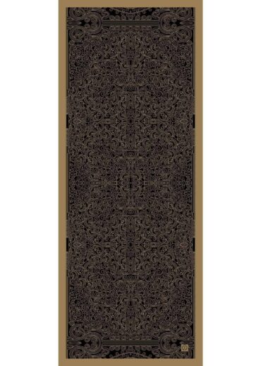 Camel Ebruli Desen Pamuk İpek Şal