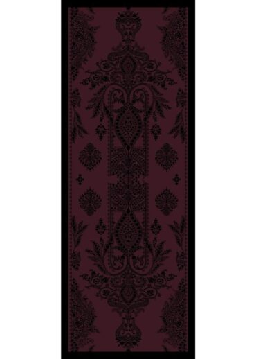 Bordo Aksa Desen Pamuk İpek Şal