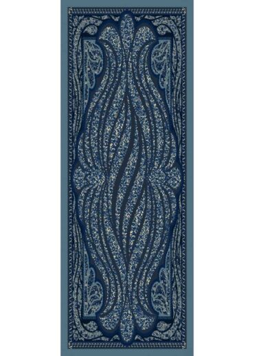 Gece Mavisi Lâl Yün İpek Şal