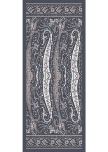 Füme Dalga Desen Pamuk İpek Şal