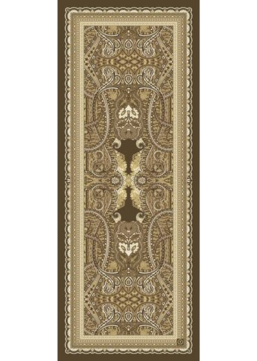 Safran Roze Desenli Pamuk İpek Şal