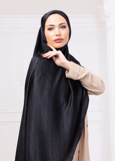 Çizgi Desen Siyah Jakar Şal (Hediye Şalımızdır)