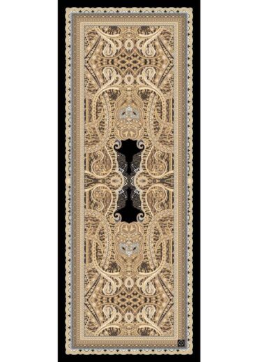 Vizon Roze Desen Pamuk İpek Şal