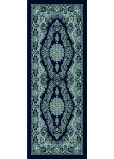 Petrol Mercan Desen Pamuk İpek Şal