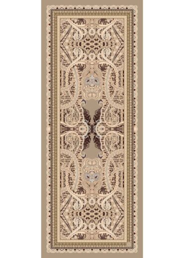 Dut Roze Desen Pamuk İpek Şal