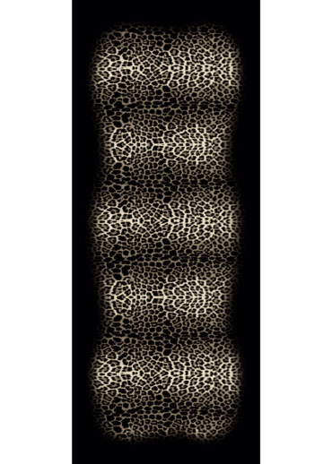 Siyah Leopar Vual İpek Şal