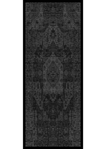 Siyah Eyyübi Desenli Pamuk İpek Şal