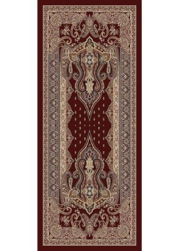 Bordo Serenad Desenli Yün İpek Şal