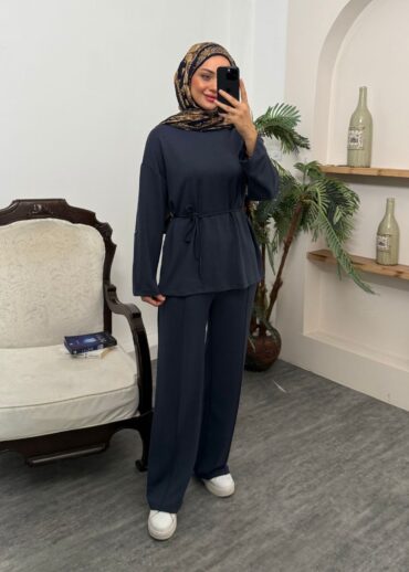 Oysho Bağlamalı İkili Takım TK100240 - Antrasit