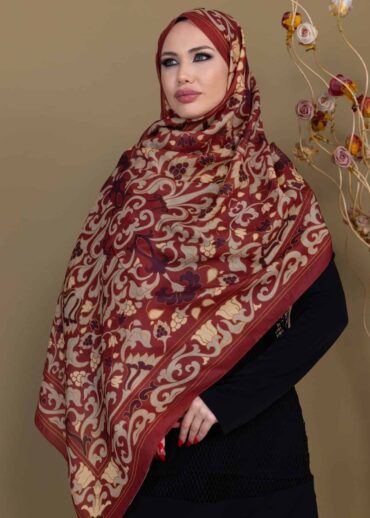 Vişne İberya Pamuk Şal