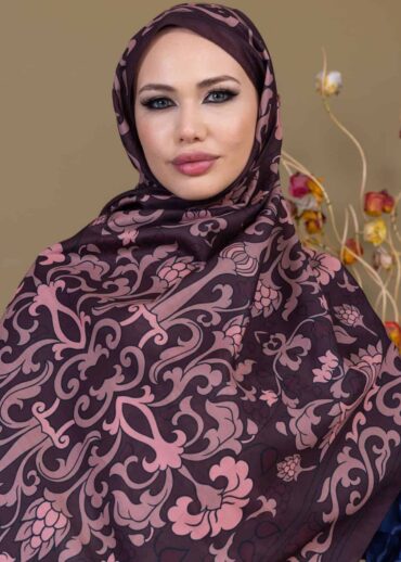 Mürdüm İberya Pamuk Şal