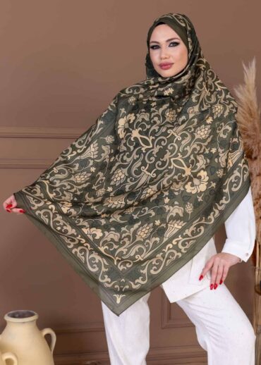 Küf yeşili İberya Pamuk Şal