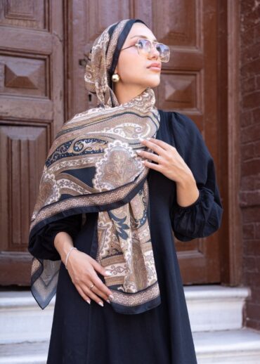 SAHRA DESEN PAMUK İPEK ŞAL-10005-GOLD