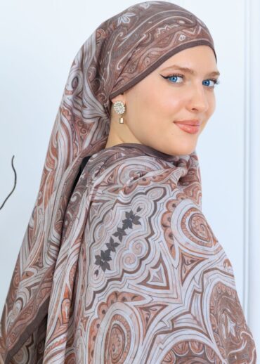 Mirşah Desen Şal  469-021 - V-4  - Ağaç Kabuğu