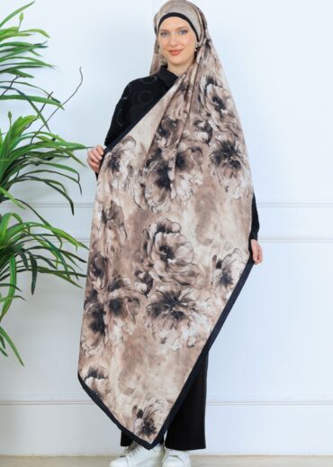 Zemheri Desen Şal  469-023 - V-1 -  Dumanlı Siyah