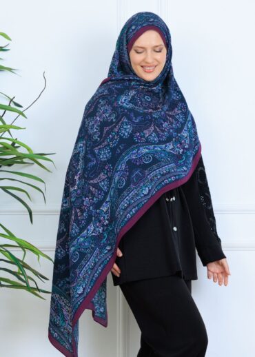 Ravza Desen Şal  469-019 - V-5 - Lavanta