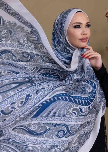 Mavi New Desen Pamuk Şal