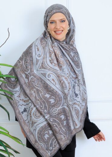Mirşah Desen Şal  469-021 - V-2 - Küllü Gri