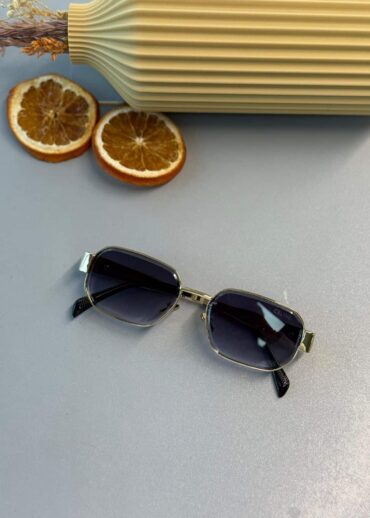 Celine Triomphe Metal Square Güneş Gözlüğü - Altın -Mor Degrade