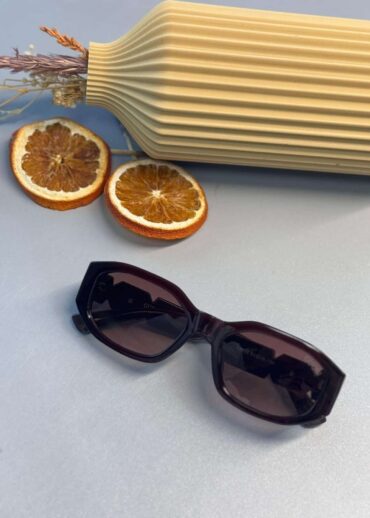 Gucci 5806 Hexagonal Güneş Gözlüğü-  Vişne degrade