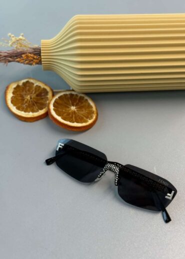 Fendi Tasarım Daimond Güneş Gözlüğü - Siyah