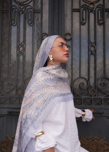 New Zuhur Şal Serisi- 469-002- V-4 - Gök Mavi