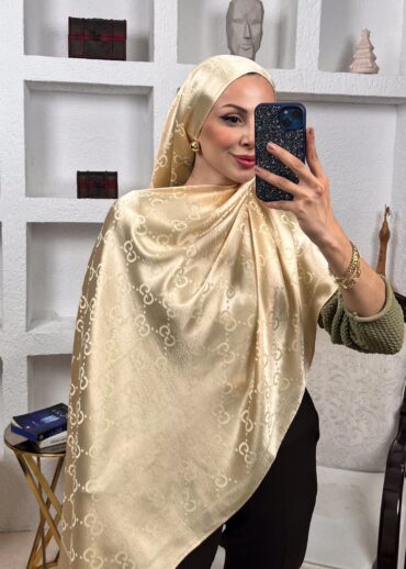 İthal G Pamuk Yün İpek Şal 49102 - Gold