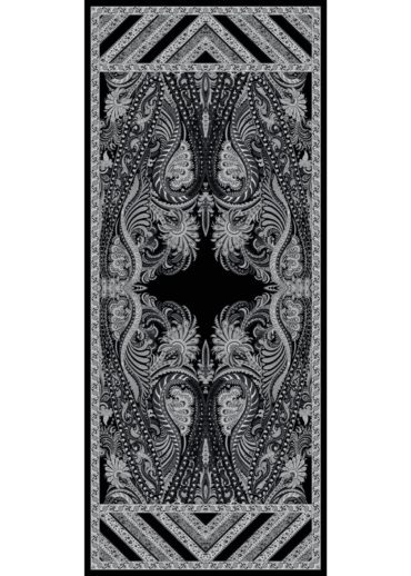 Siyah New Desen Pamuk İpek Şal