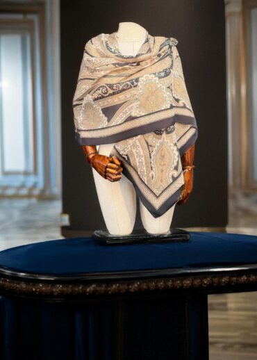 Vizon Etnik Desen Pamuk Şal