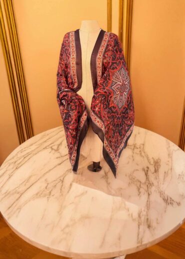 Kiremit Motifka Pamuk Şal